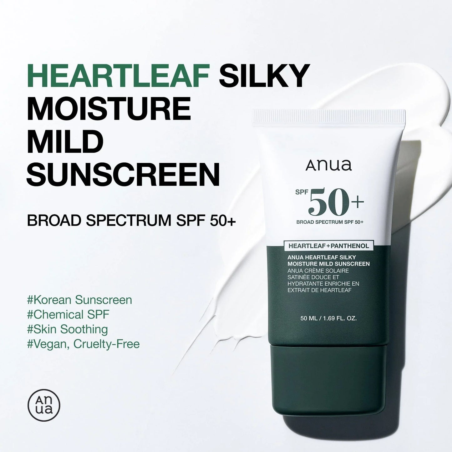 SKIN 1004 CENTELLA heartleaf silky moisture sun cream
